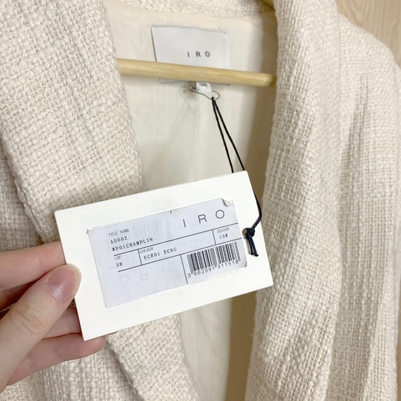 IRO Cream Sleeveless Wrap Jacket - Picture 4 of 8